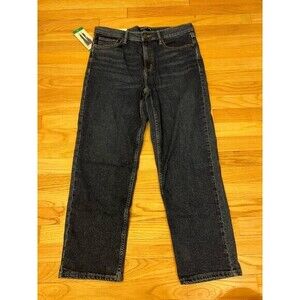 NWT‎ Calvin Klein Relaxed Straight Women's size 12 Dark Wash Blue Denim Jeans
